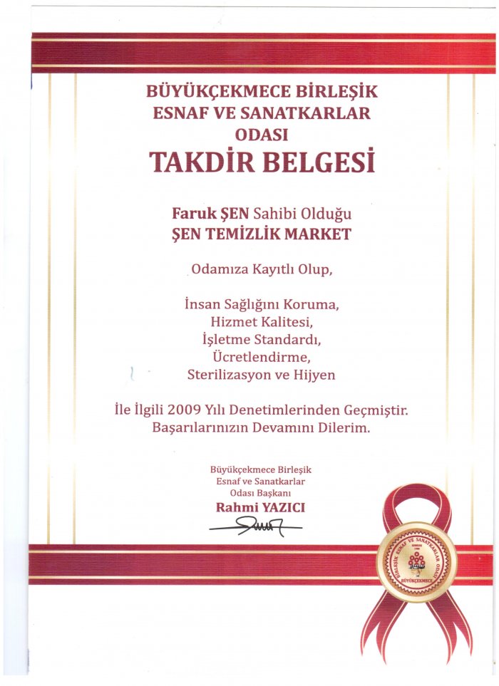 Takdir belgesi